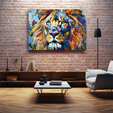 Lion Abstract Painting